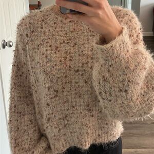 Cozy Textured Sweater - Cream